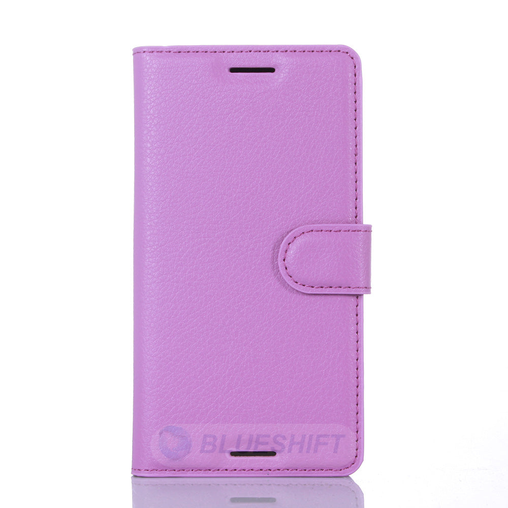 Sony Xperia X PU Wallet Case [Purple]