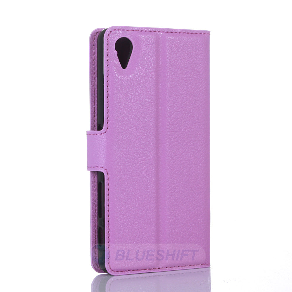 Sony Xperia X PU Wallet Case [Purple]
