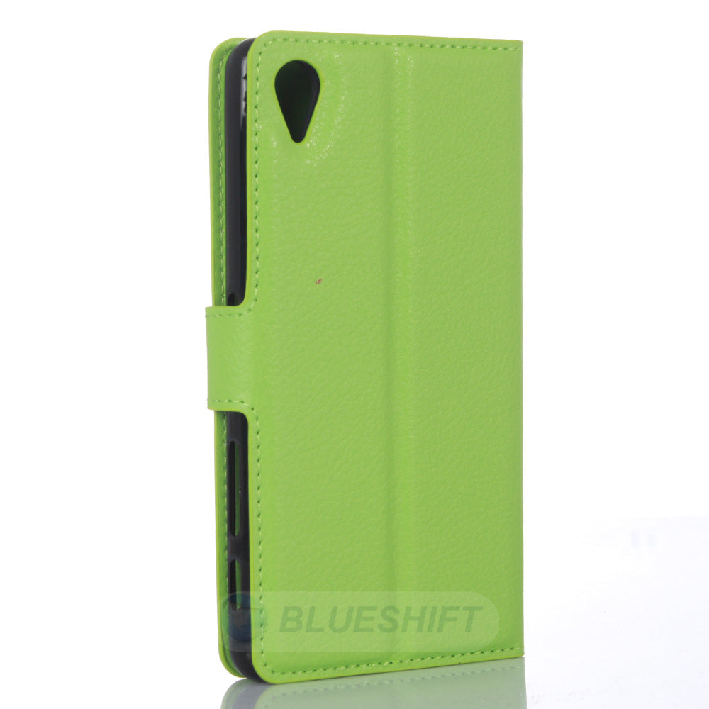 Sony Xperia X PU Wallet Case [Green]