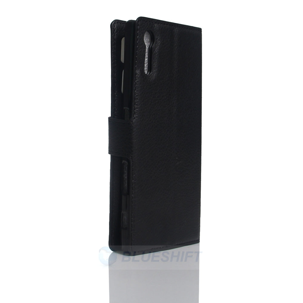 Sony Xperia XZ PU Wallet Case [Black]