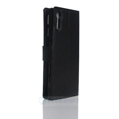 Sony Xperia XZ PU Wallet Case [Black]