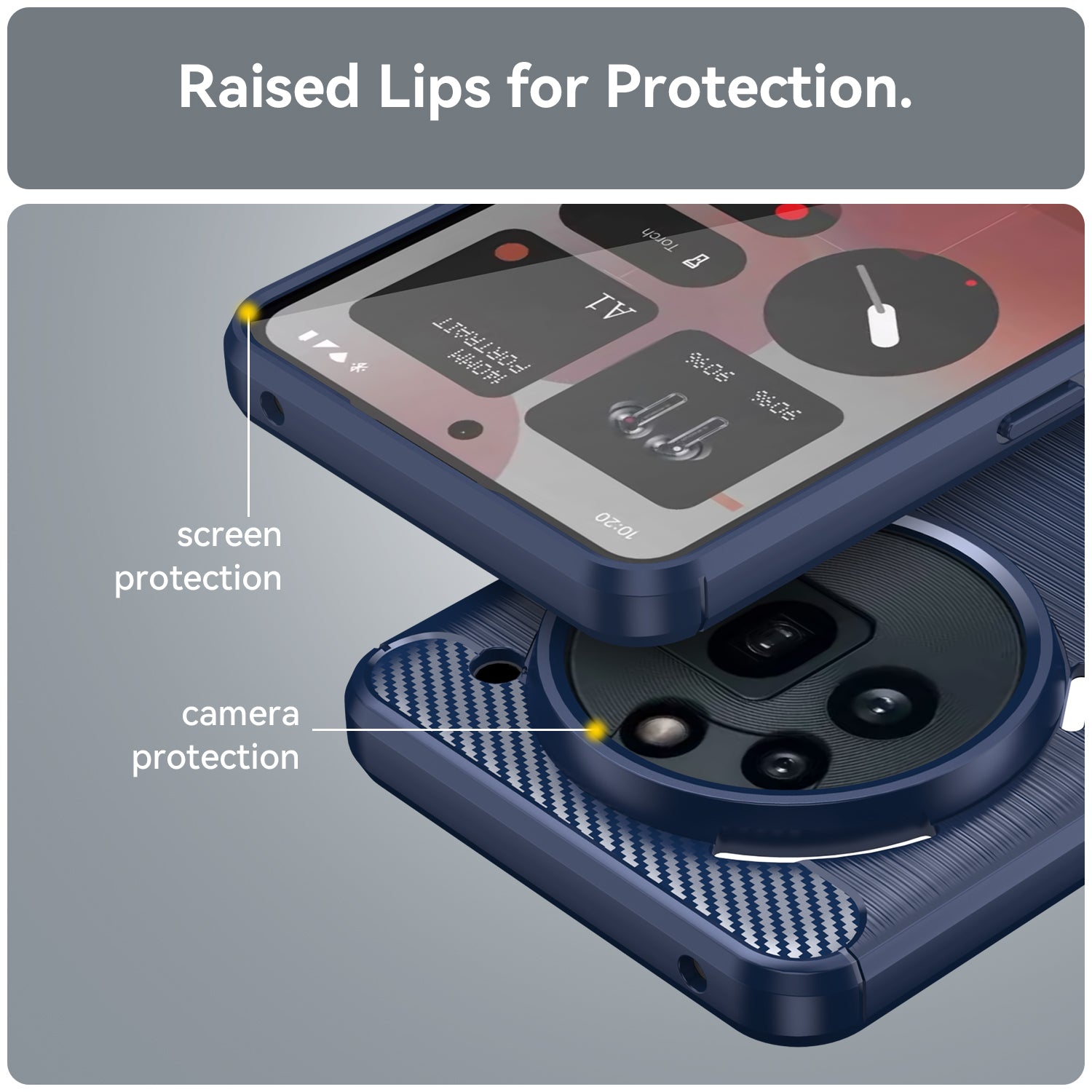 Nothing Phone (3A) Pro Carbon Fibre Case [Navy]
