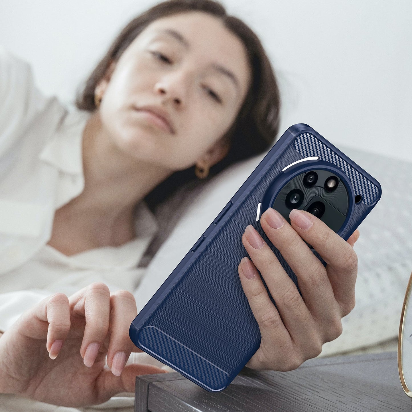 Nothing Phone (3A) Pro Carbon Fibre Case [Navy]