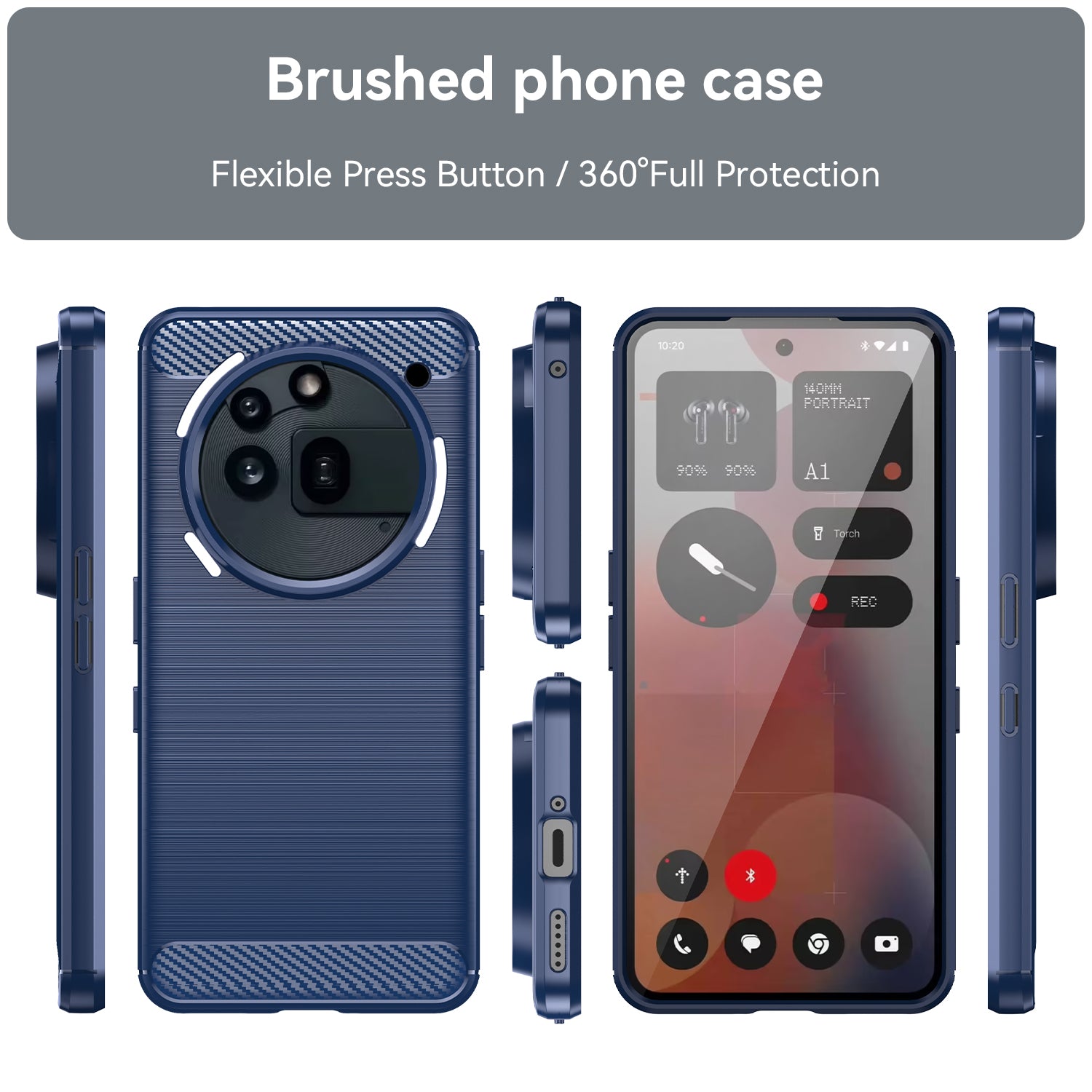 Nothing Phone (3A) Pro Carbon Fibre Case [Navy]