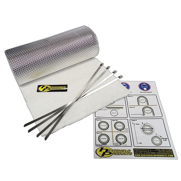 Heatshield Armour Hot Pipe Kit 1/2" 300Mm X 900Mm + Ties