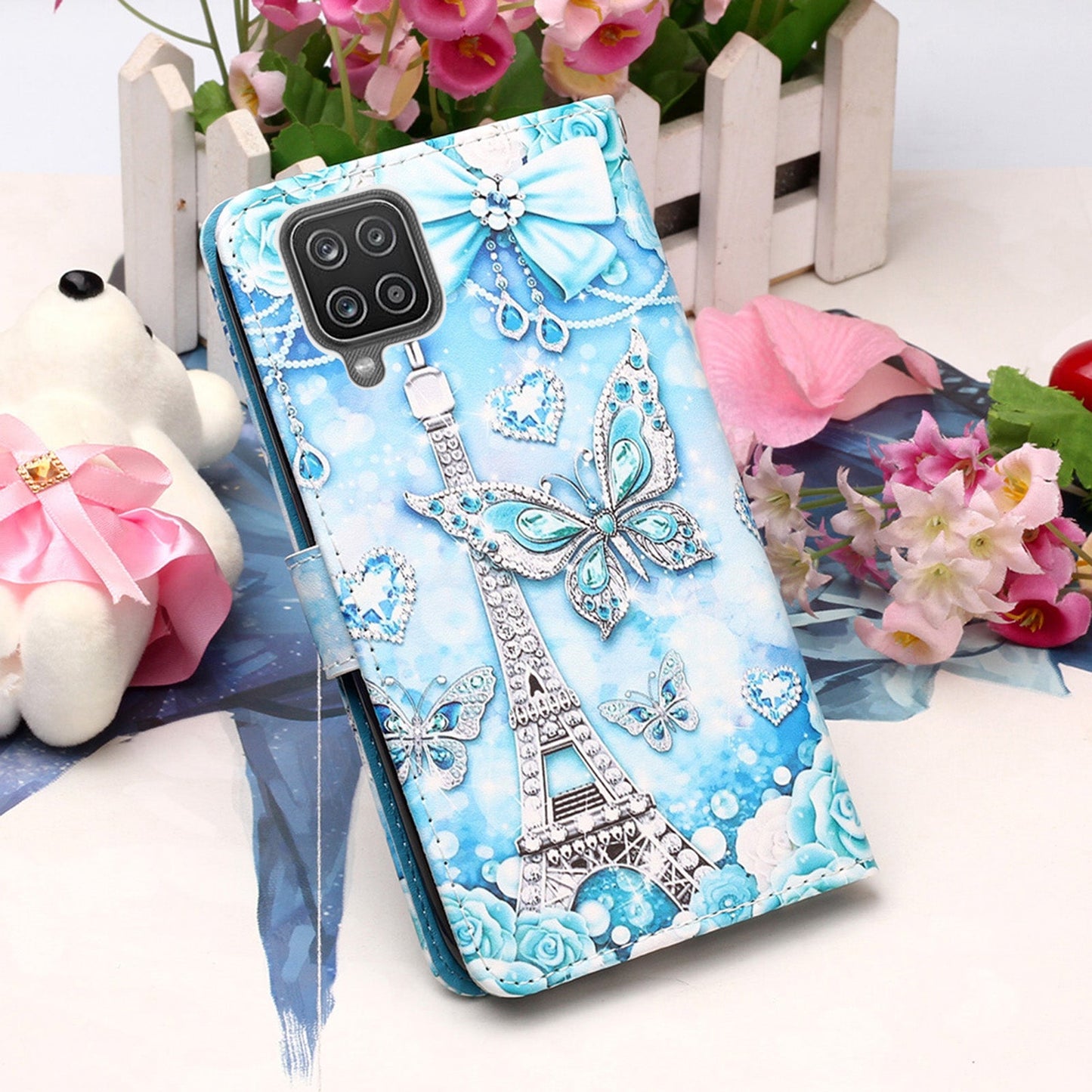 Samsung Galaxy A12 Designer PU Case EiffelTower