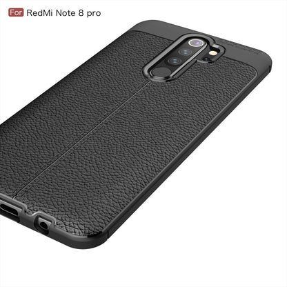 Xiaomi Redmi Note 8 Pro Leather Texture Case Black