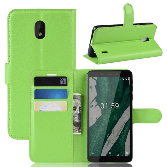 Nokia 1 Plus Pu Wallet Case [Green]