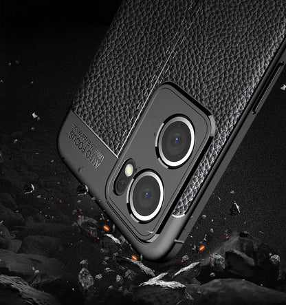 OPPO Find X5 Lite 5G Leather Texture Case Navy