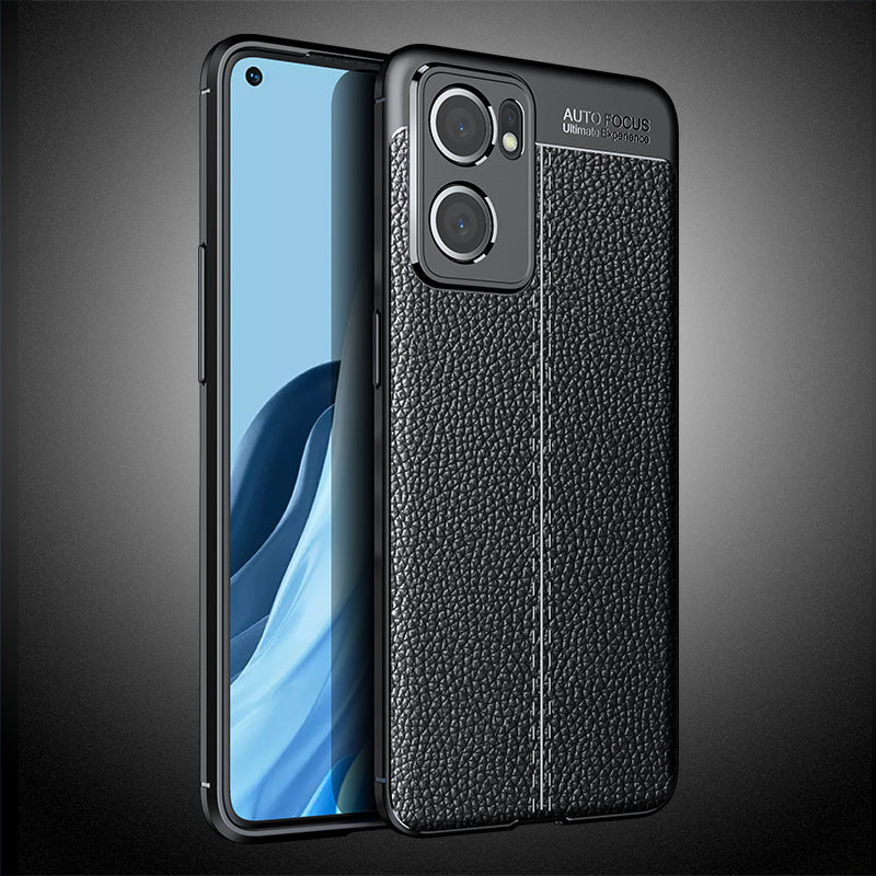 OPPO Find X5 Lite 5G Leather Texture Case Black