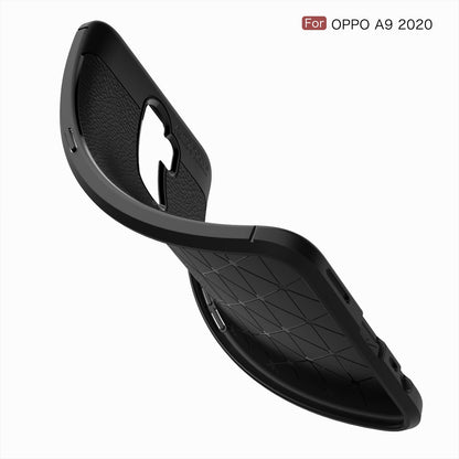 OPPO A5 2020/A9 2020 Leather Texture Case Navy