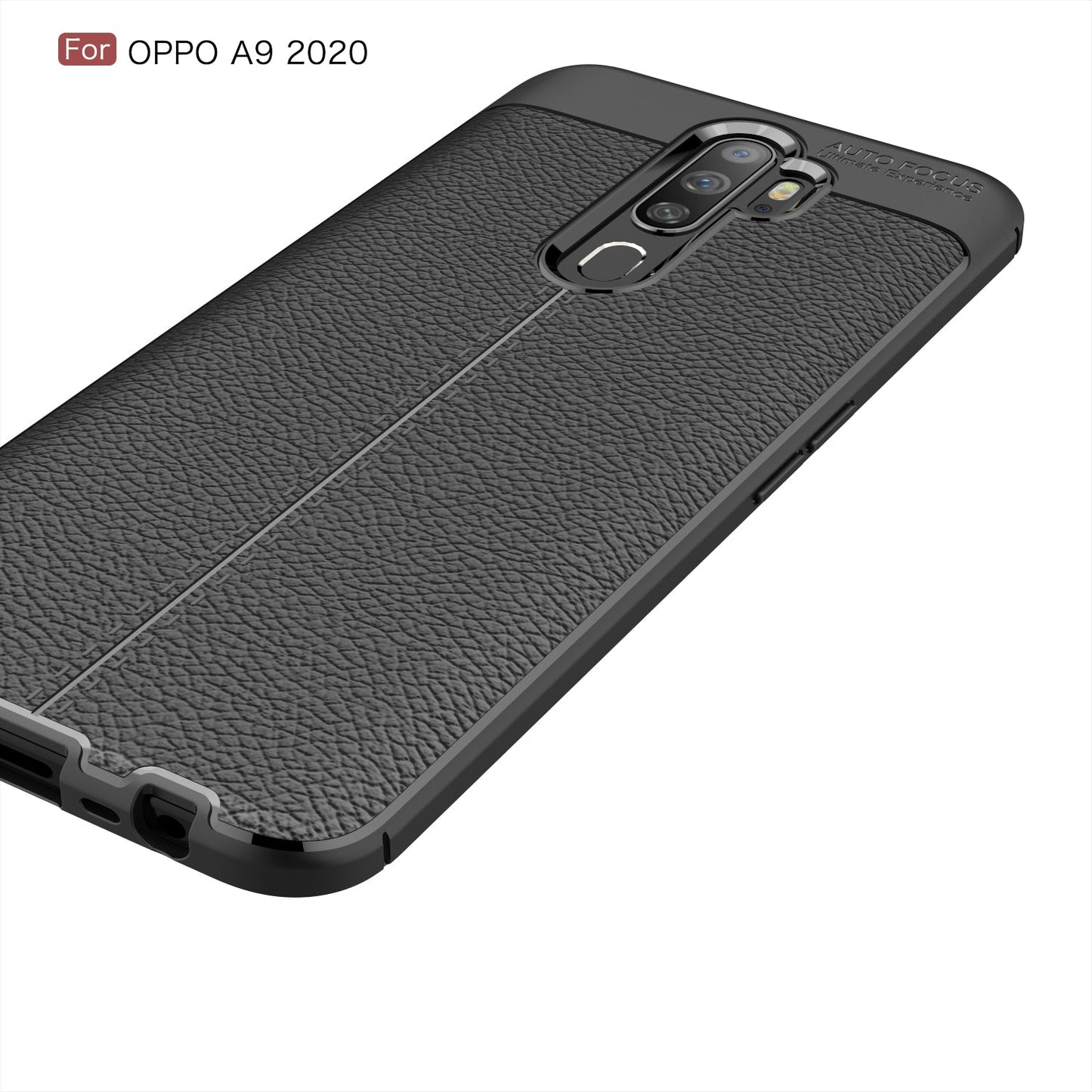 OPPO A5 2020/A9 2020 Leather Texture Case Navy