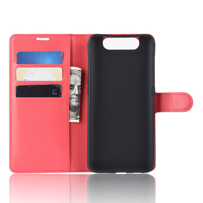 Galaxy A80/A90 Pu Wallet Case [Red]