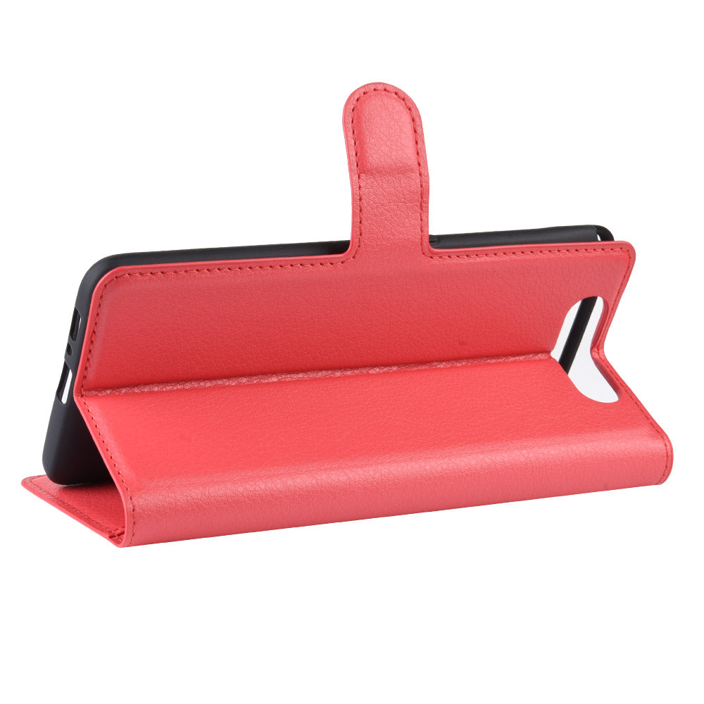 Galaxy A80/A90 Pu Wallet Case [Red]