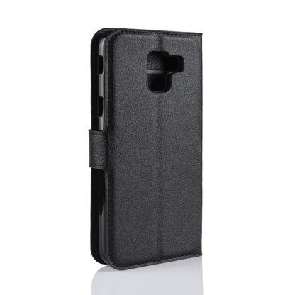 Galaxy J6 Pu Wallet Case [Black]