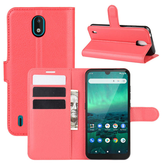 Nokia 1.3 Pu Wallet Case [Red]