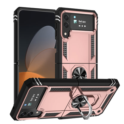 Galaxy Z Flip4 5G Military Armour Ring Case [Rosegold]