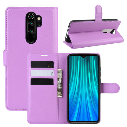 Xiaomi Redmi Note 8 Pro Pu Wallet Case [Purple]