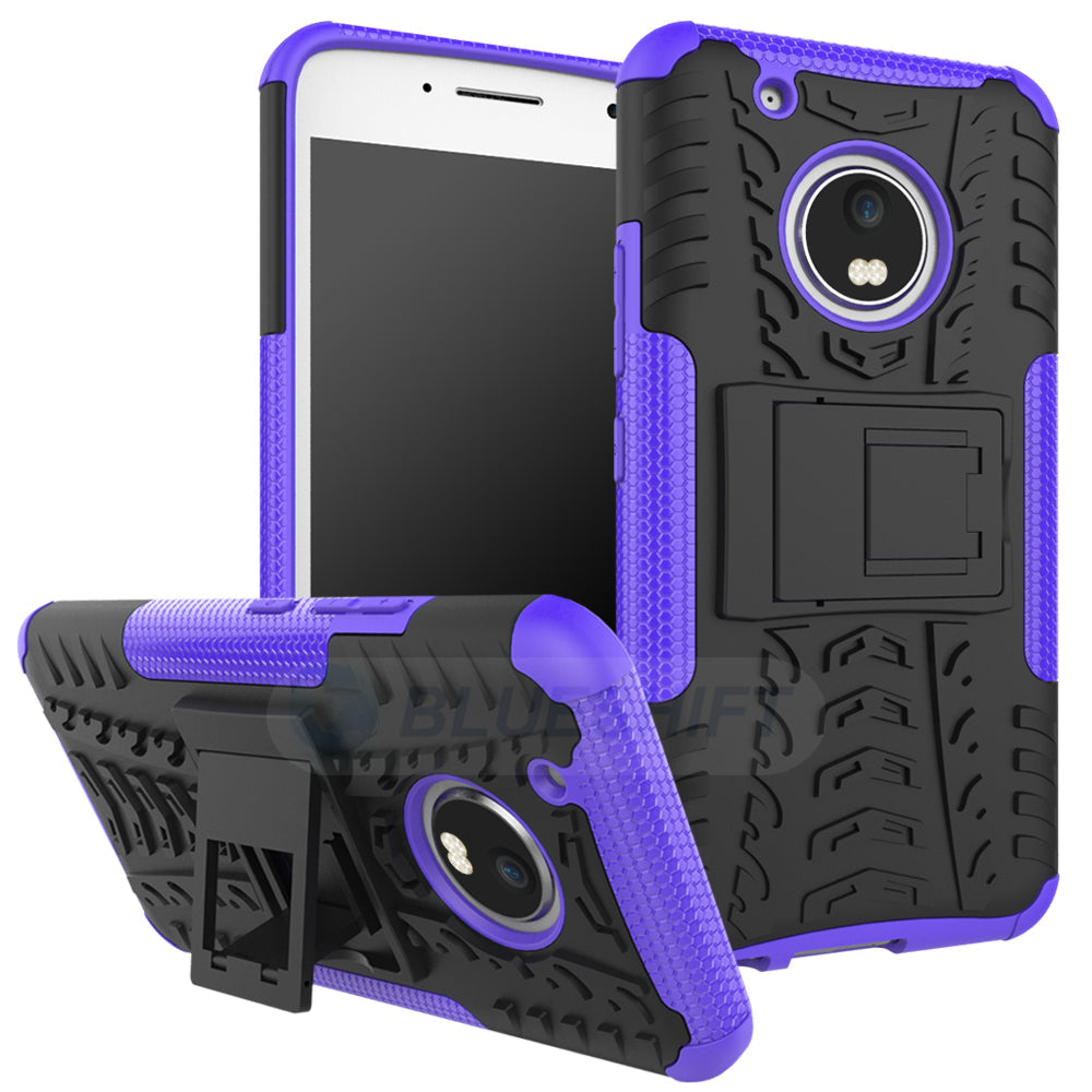 Moto G5 Plus Heavy Duty Case Purple