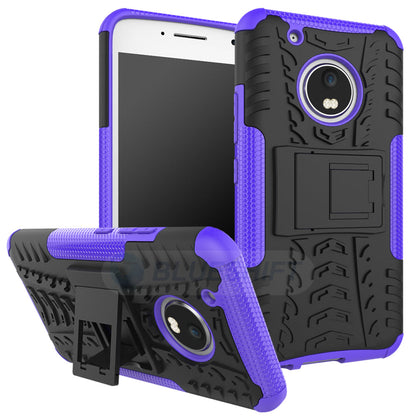 Moto G5 Plus Heavy Duty Case Purple