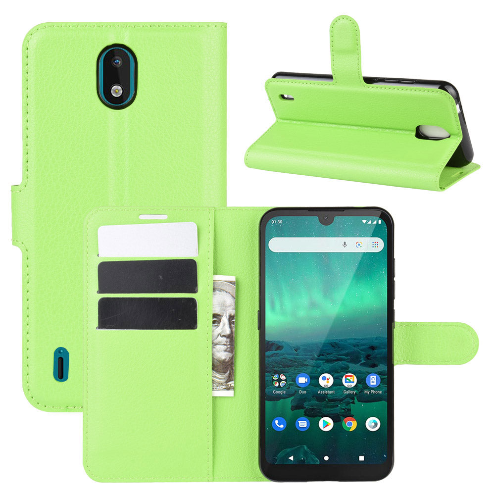 Nokia 1.3 Pu Wallet Case [Green]