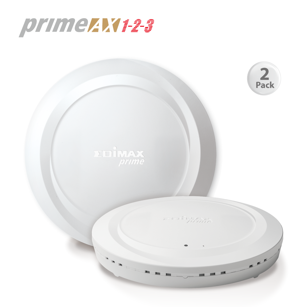 EDIMAX AX1800 Wi-Fi 6 Smart Managed Wi-Fi System. 1x Master (Controller Mode) 1x Slave (Managed AP mode).