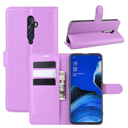 Oppo Reno2 Z Pu Wallet Case [Purple]