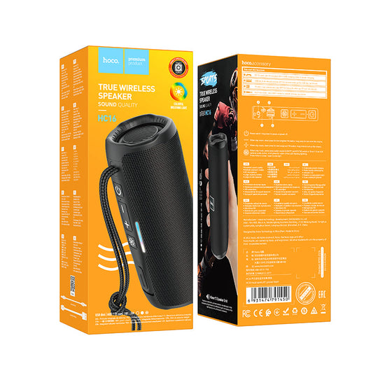 Hoco 10W Bluetooth Speaker w/ Strap (HC16) [Black]