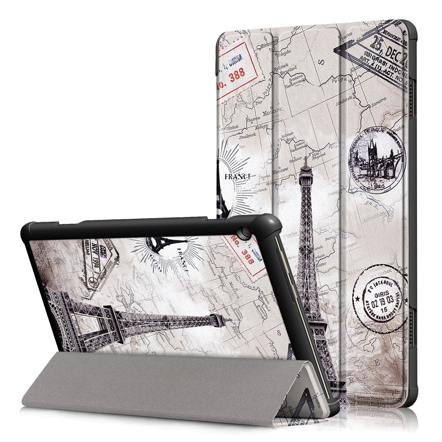 Lenovo Tab M10 Tb-X605F Designer Tri-Fold Case [Eiffeltower]