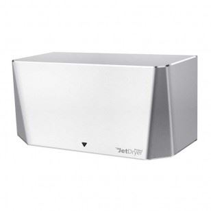 JETDRYER High Speed Hand Dryer with Plasma ION Generator & UV Light. Ultra-Fast Drying Time (10-15 Seconds), Hygienic HEPA Air Filtration, IPX3 Drip Proof, 80dBA @ 1mtr, Anodised Aluminium Body.