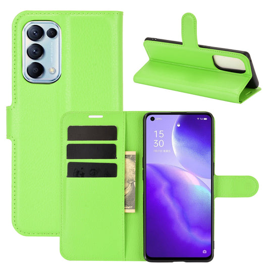 Oppo Find X3 Lite Pu Wallet Case [Green]