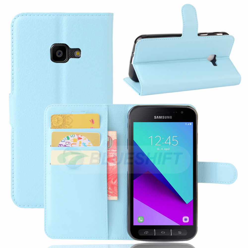 Galaxy Xcover 4 Pu Wallet Case [Lightblue]