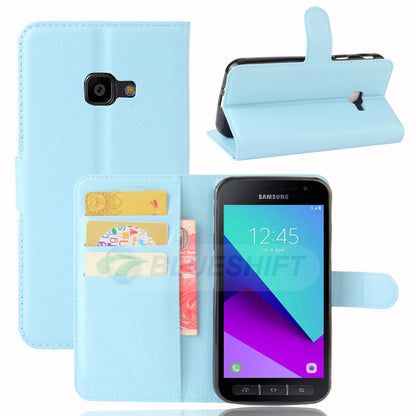 Galaxy Xcover 4 Pu Wallet Case [Lightblue]
