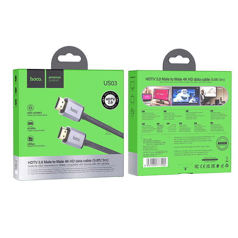 4K Premium HDMI Cable (US03) [3 Meter]