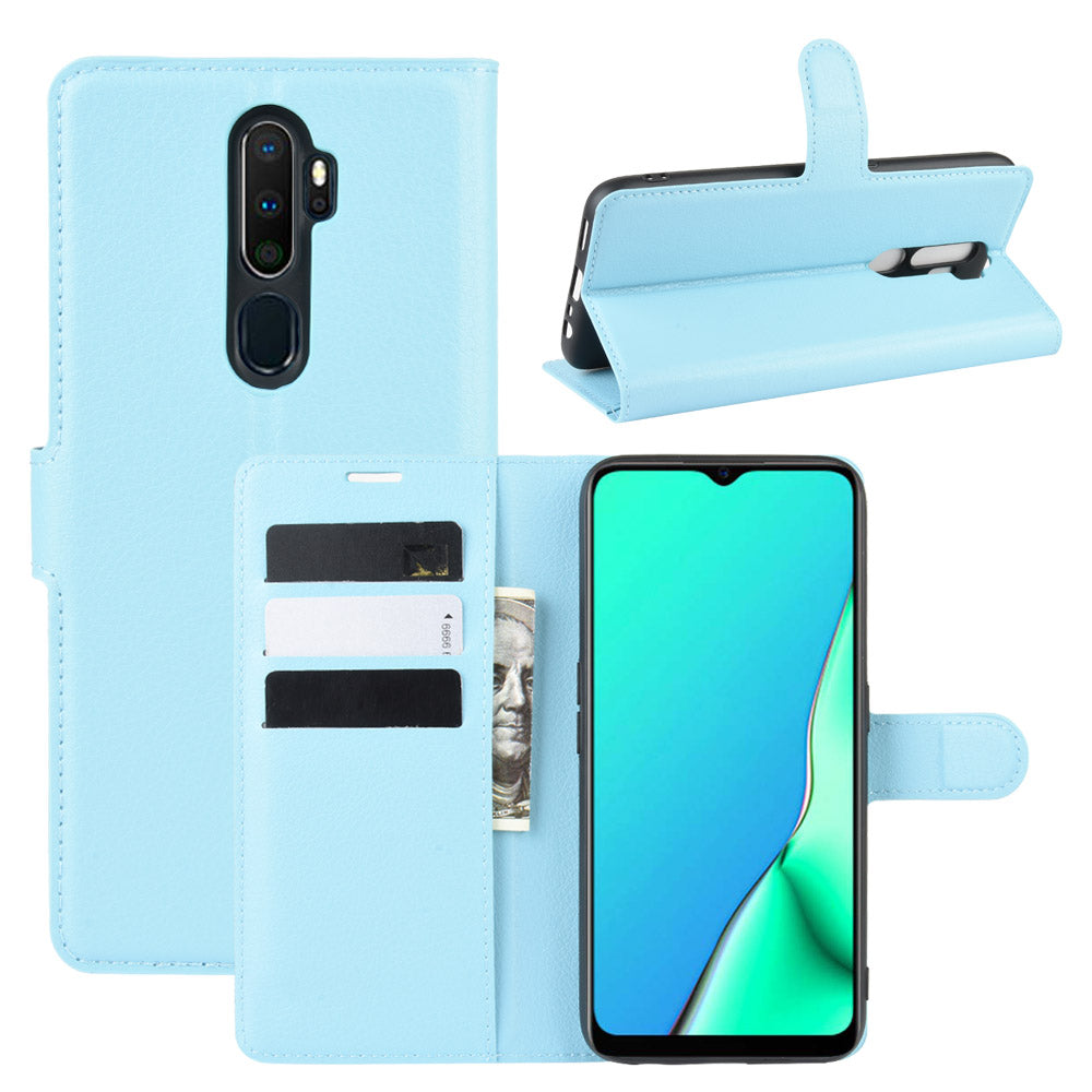Oppo A5 2020/A9 2020 Pu Wallet Case [Lightblue]
