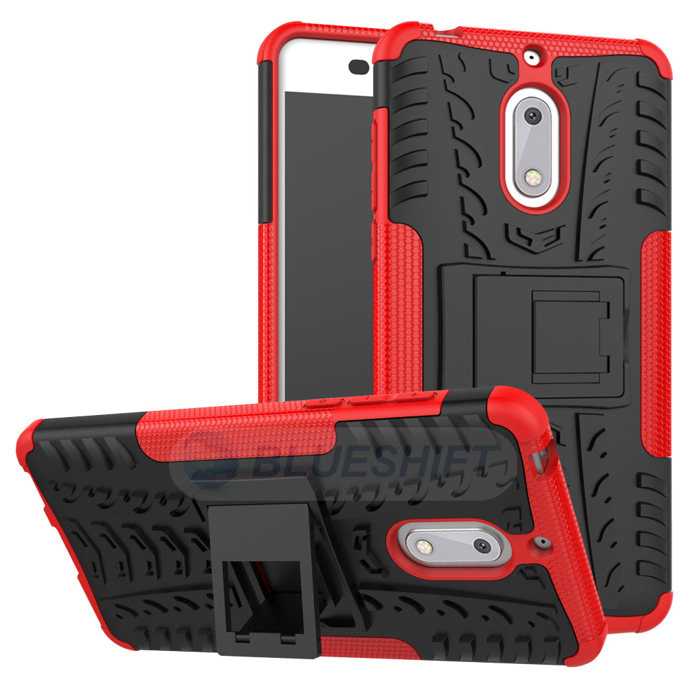 Nokia 6 Heavy Duty Case Red