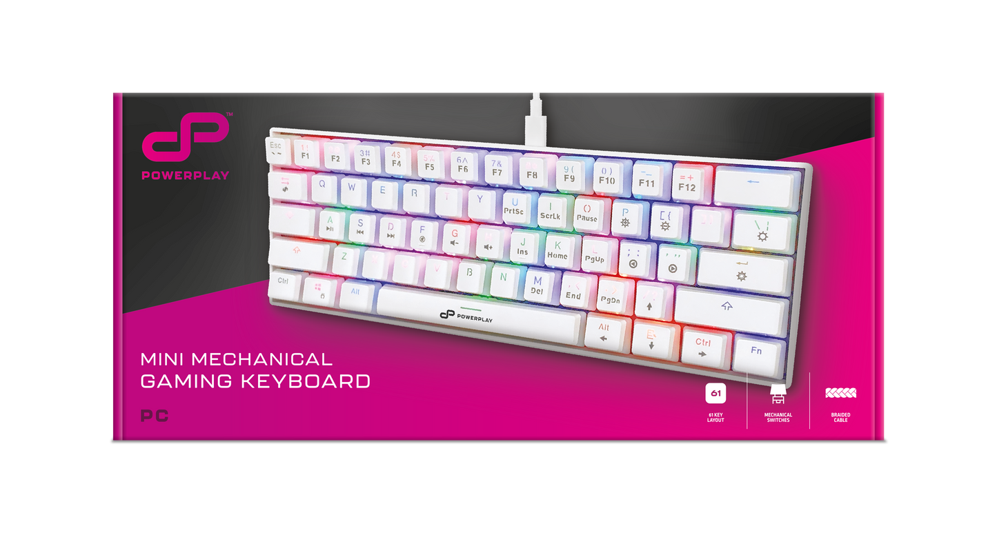 PowerPlay Mini Mechanical Keyboard (White)