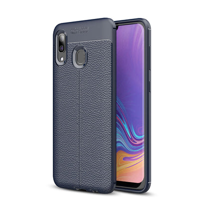 Samsung Galaxy A20/A30 Leather Texture Case Navy