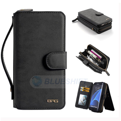 Samsung Galaxy S7 Edge Deluxe Zipper Case Black