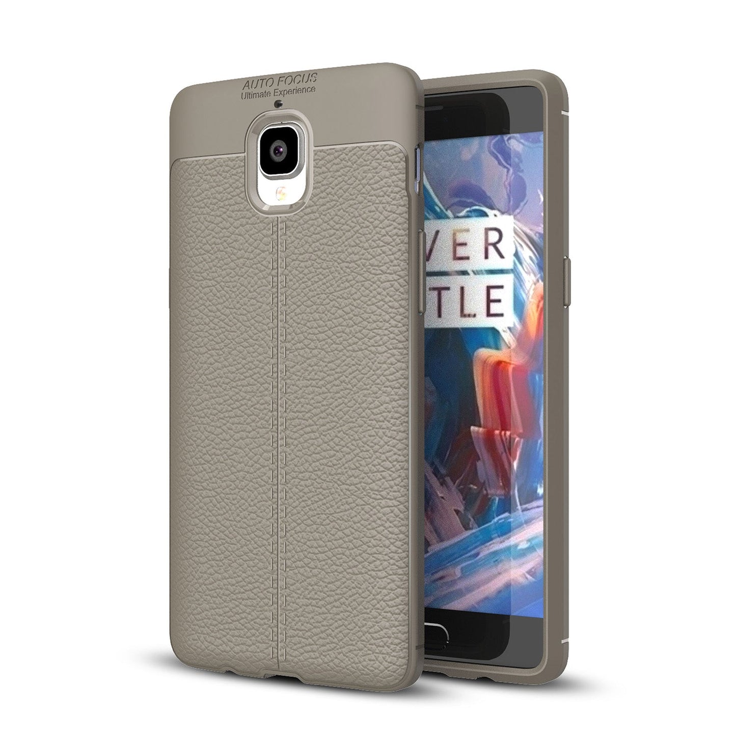 OnePlus 3/3T Leather Texture Case Grey