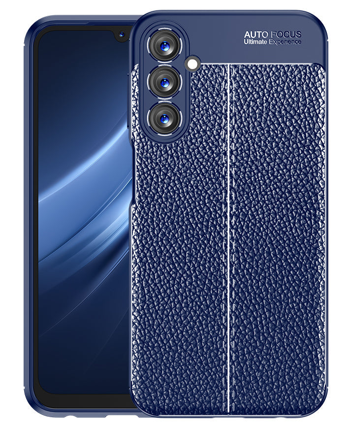 Samsung Galaxy A24 4G Leather Texture Case Navy