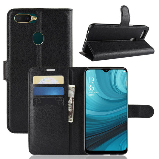 Oppo Ax7 Pu Wallet Case [Black]