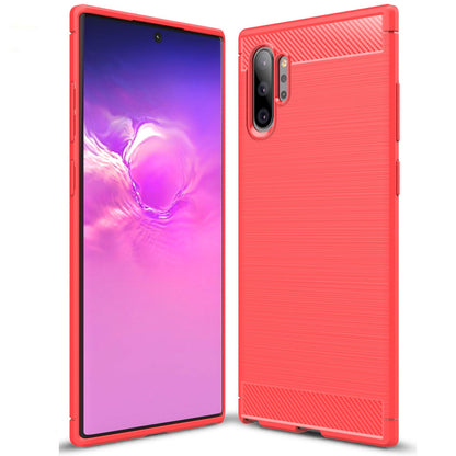 Samsung Galaxy Note 10 Plus Carbon Fibre Case Red