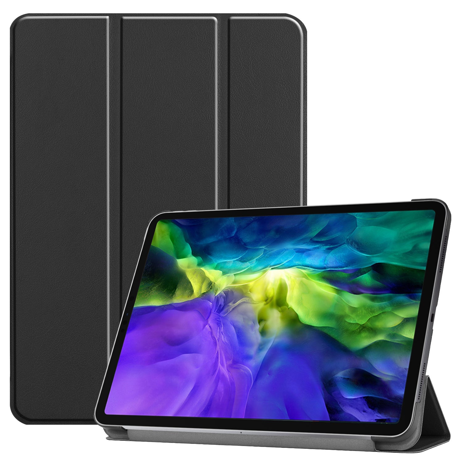 Ipad Pro 11" 2021 (3rd Gen) Tri-fold Pu Case [Black]