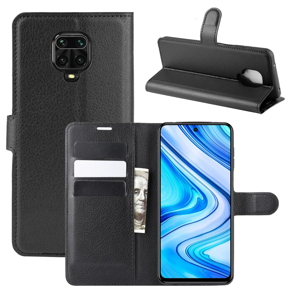 Xiaomi Redmi Note 9S/Note 9 Pro Pu Wallet Case [Black]