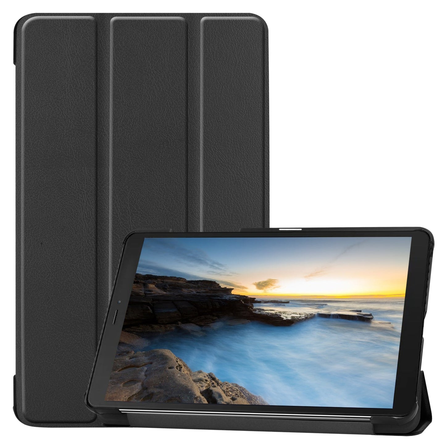 Galaxy Tab A 8.0 2019 T290 Tri-fold Pu Case [Black]