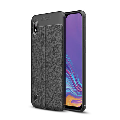 Samsung Galaxy A10 Leather Texture Case Black