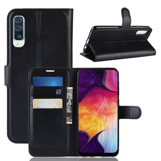 Galaxy A50 Pu Wallet Case [Black]