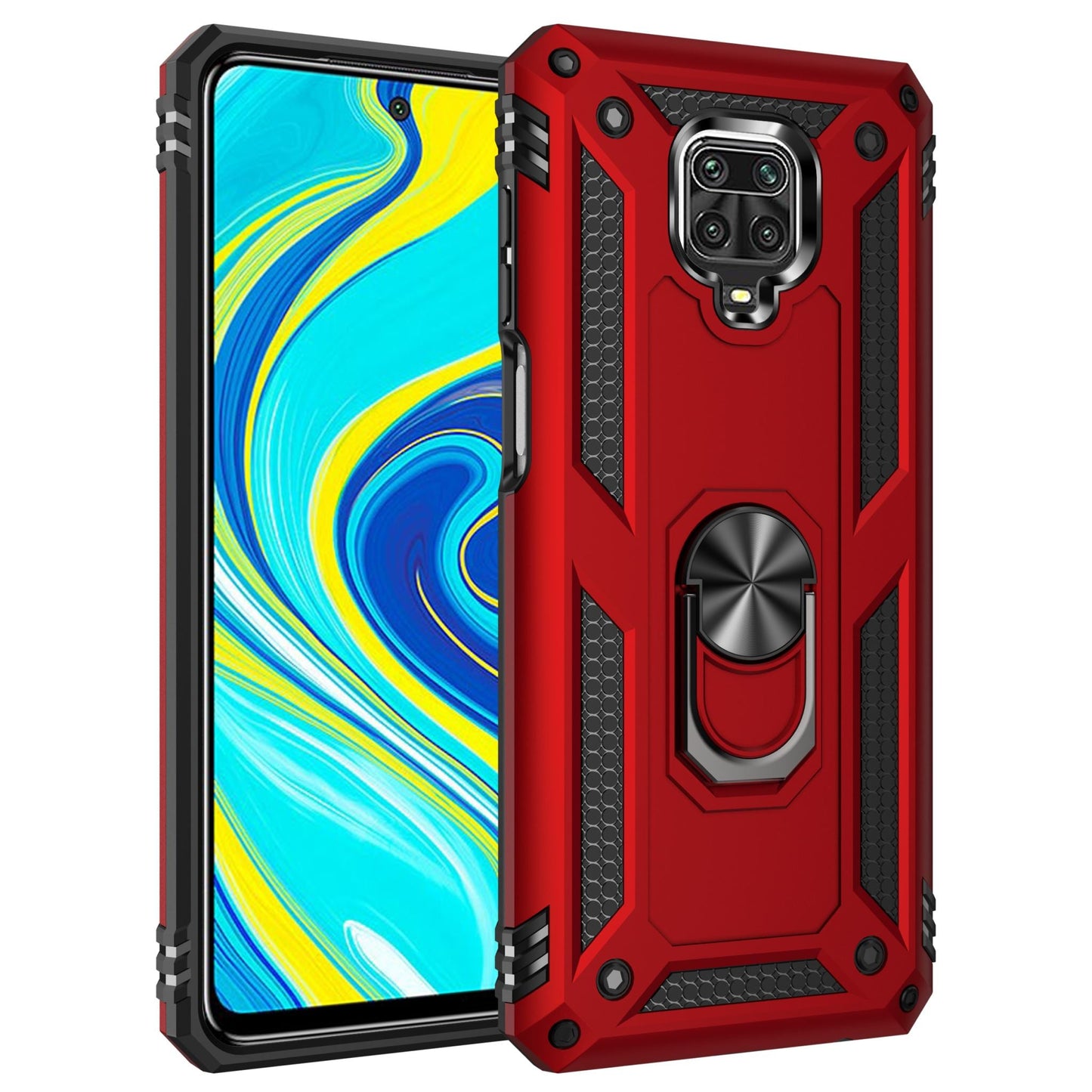 Xiaomi Redmi Note 9S/Note 9 Pro Military Armour Case [Red]