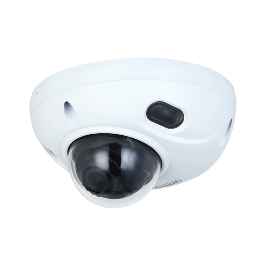 DAHUA 4MP IR Fixed-focal Dome WizSense Network Camera. Supports H.265, 1/3" CMOS Image Sensor, IP67, WDR, 3D DNR, HLC, BLC, IK10, 12V DC/PoE. Audio Input/Output, Perimeter Protection.